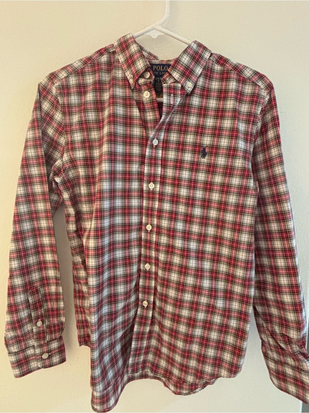 Polo by Ralph Lauren Red & White Plaid Button-Down Shirt